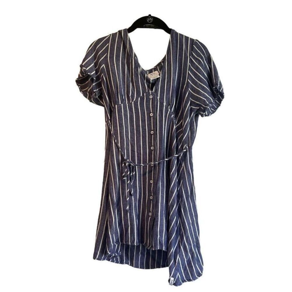 RVCA Blue and White stripped dress Size M B12 - Picture 1 of 8